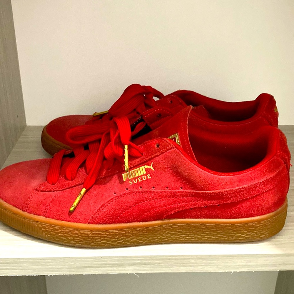 Puma Red Suede US 10